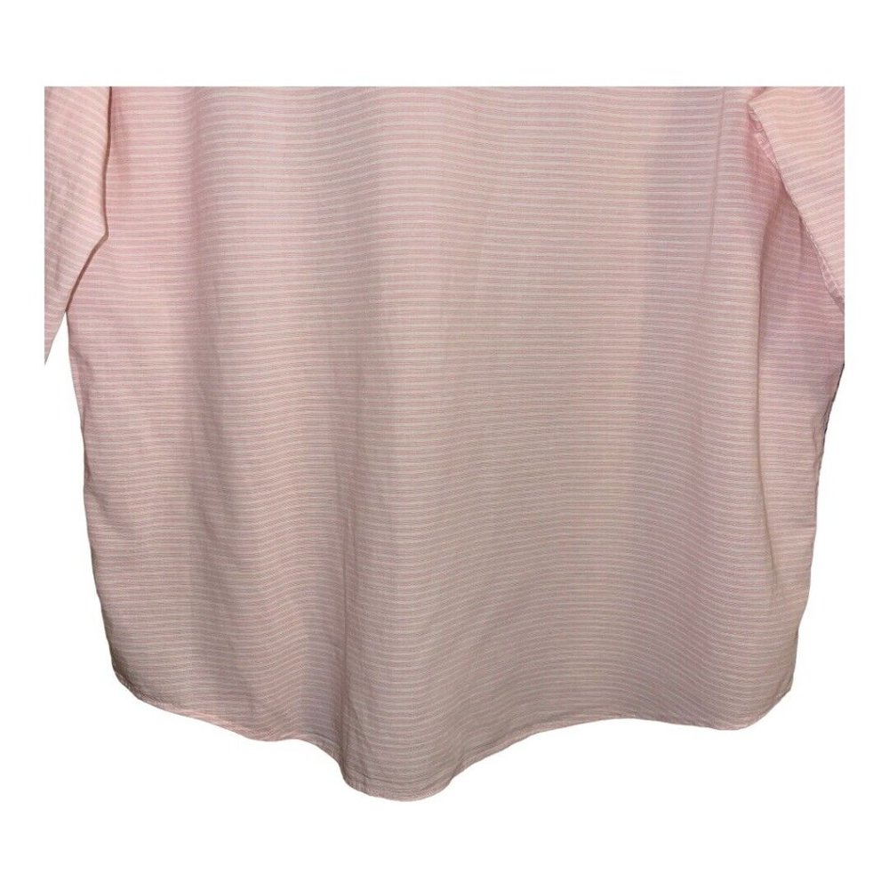 Vineyard Vines Men Slim Fit Cooper Shirt XL Pink Pinstripe Collared Cotton Linen - Picture 11 of 15